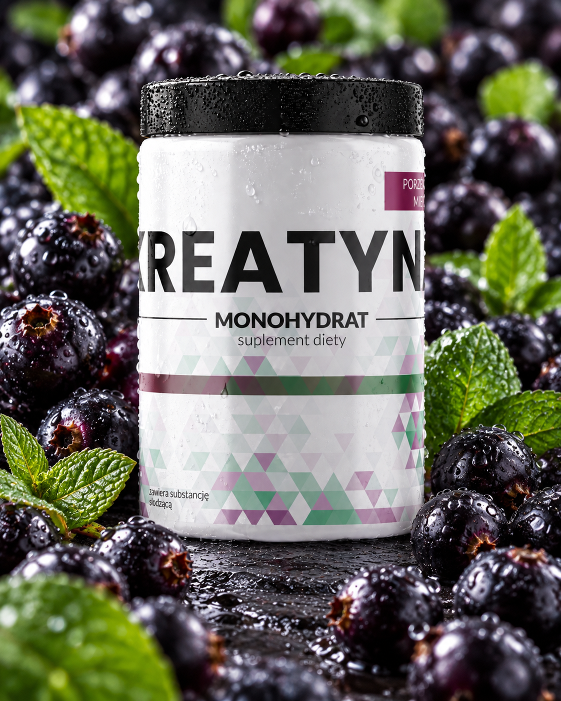 PURE Kreatyna Monohydrat Porzeczka–Mięta – 500 g