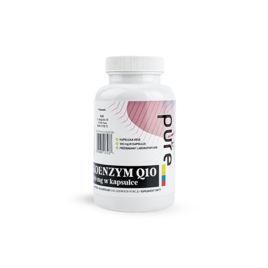 Koenzym Q10 Naturalny 100 mg PURE – 100 kaps. vege – opakowanie