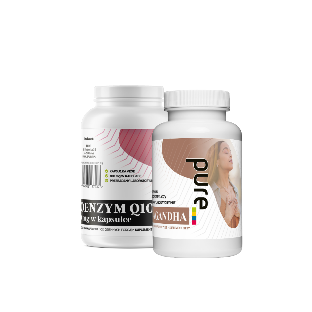 Zestaw PURE – Ashwagandha + Koenzym Q10