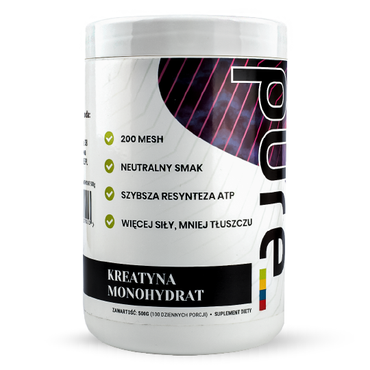 PURE KREATYNA monohydrat 500g 200mesh - 100 porcji
