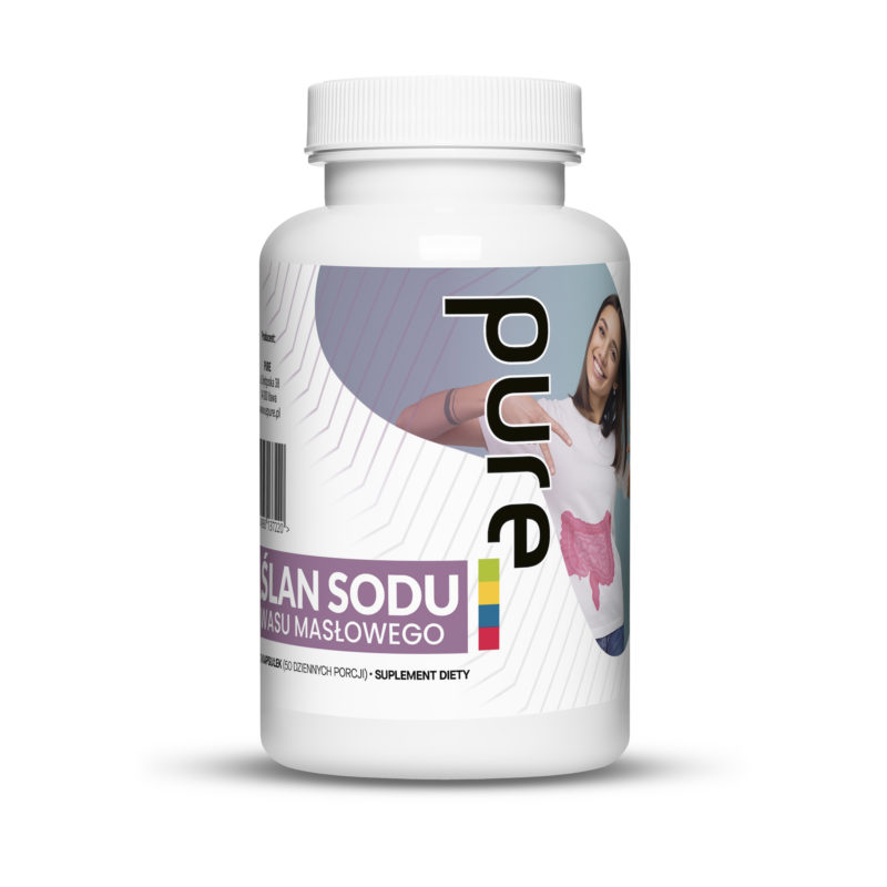 MAŚLAN SODU 80% 1000mg KWAS MASŁOWY 800mg 100 VEGEKAPSUŁEK MEGAPORCJA